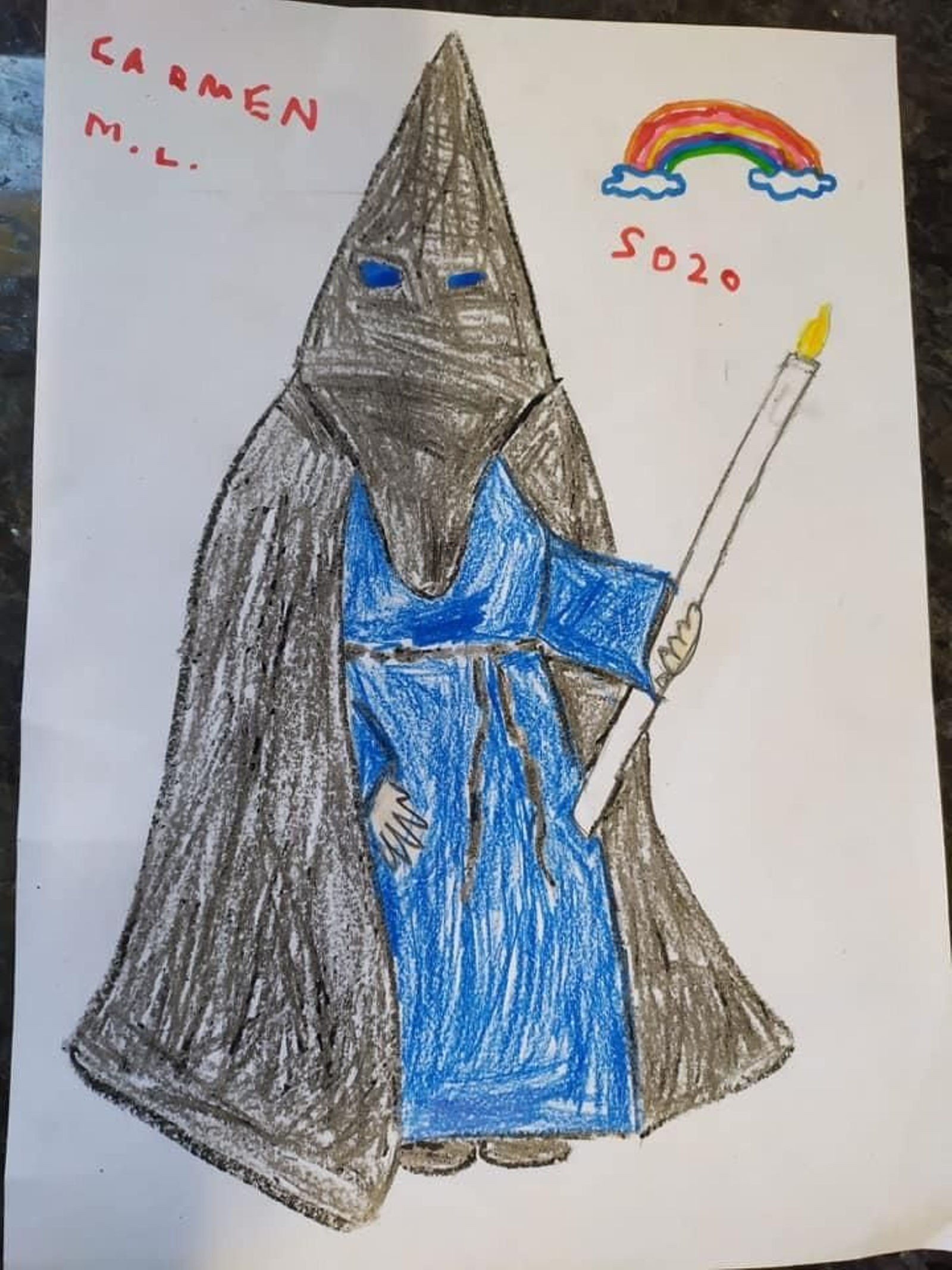 Dibujos sobre el Viernes Santo de Vera