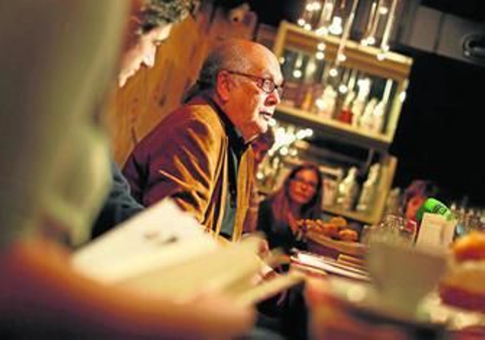 Álvaro Salvador, en la presentación en Madrid de su último poemario.