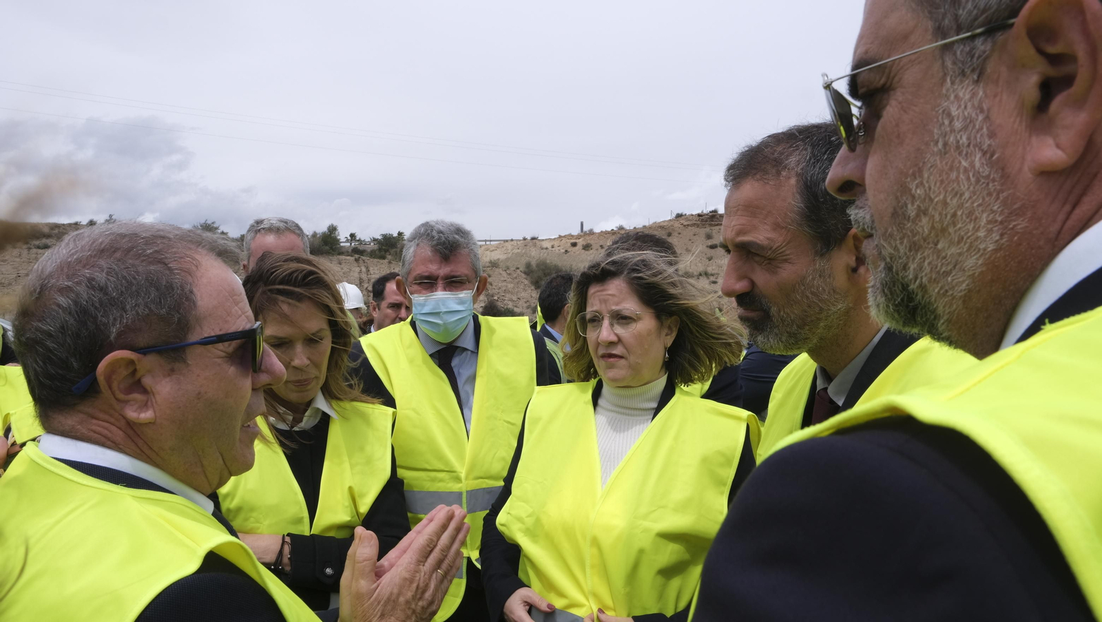Imágenes de la visita a las obras del AVE en Almería.