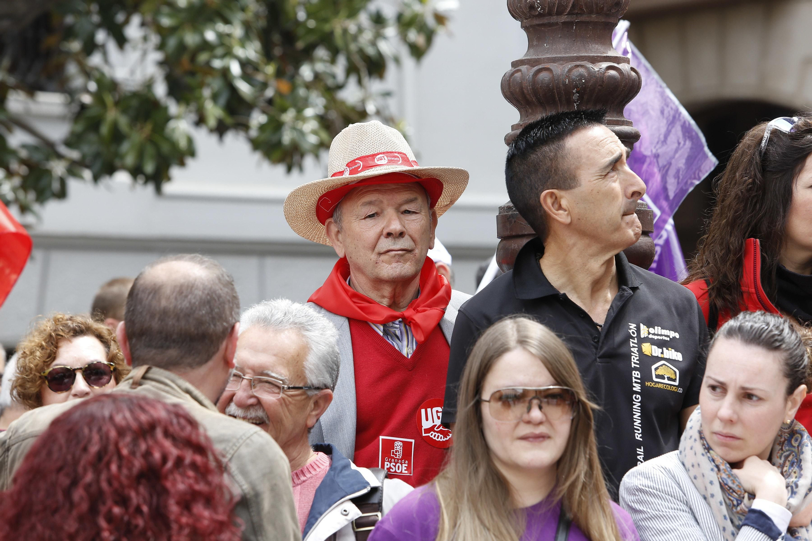 La manifestación del Primero de Mayo de Granada, en imágenes