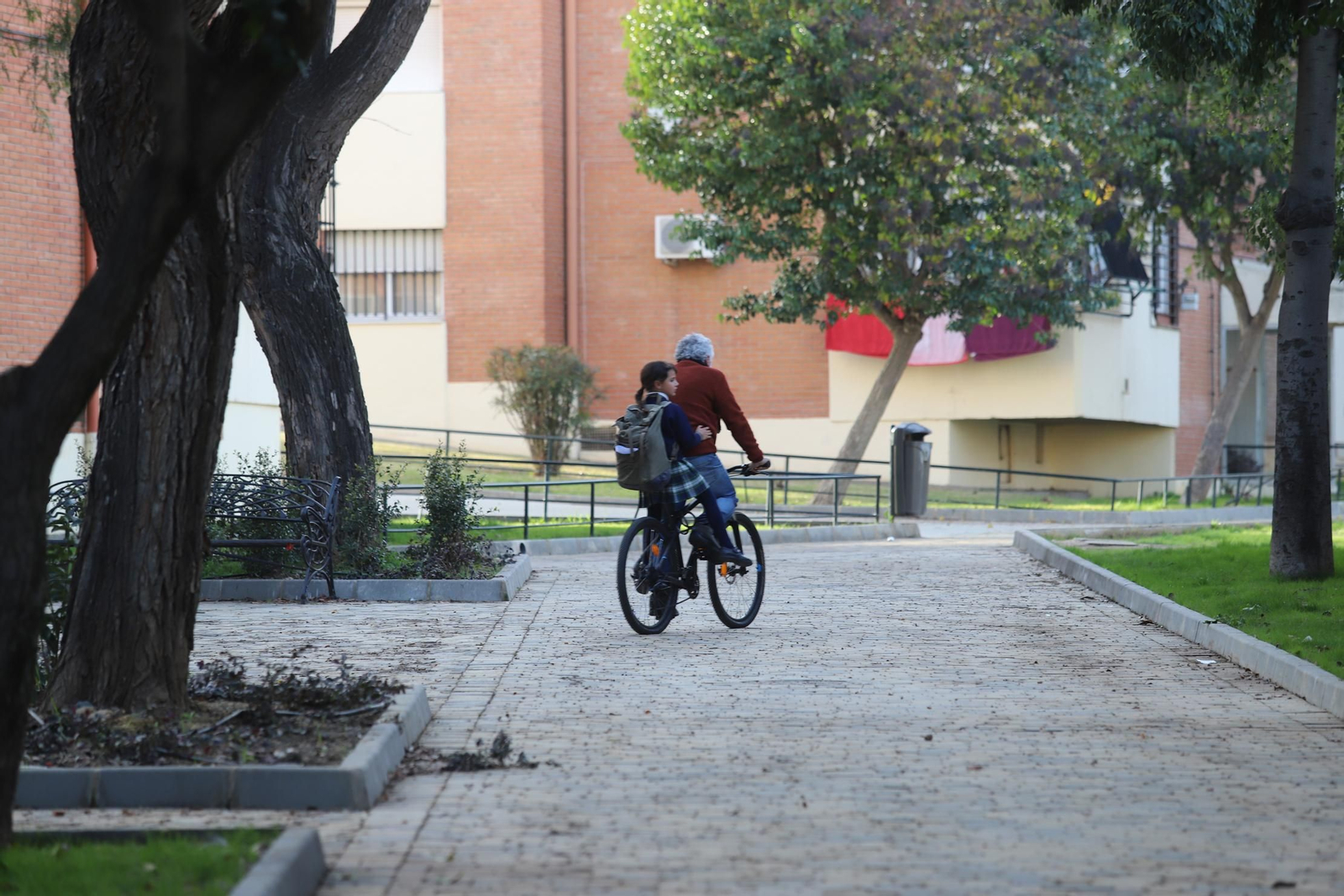 Imágenes de remodelación del área peatonal de Santa Marta