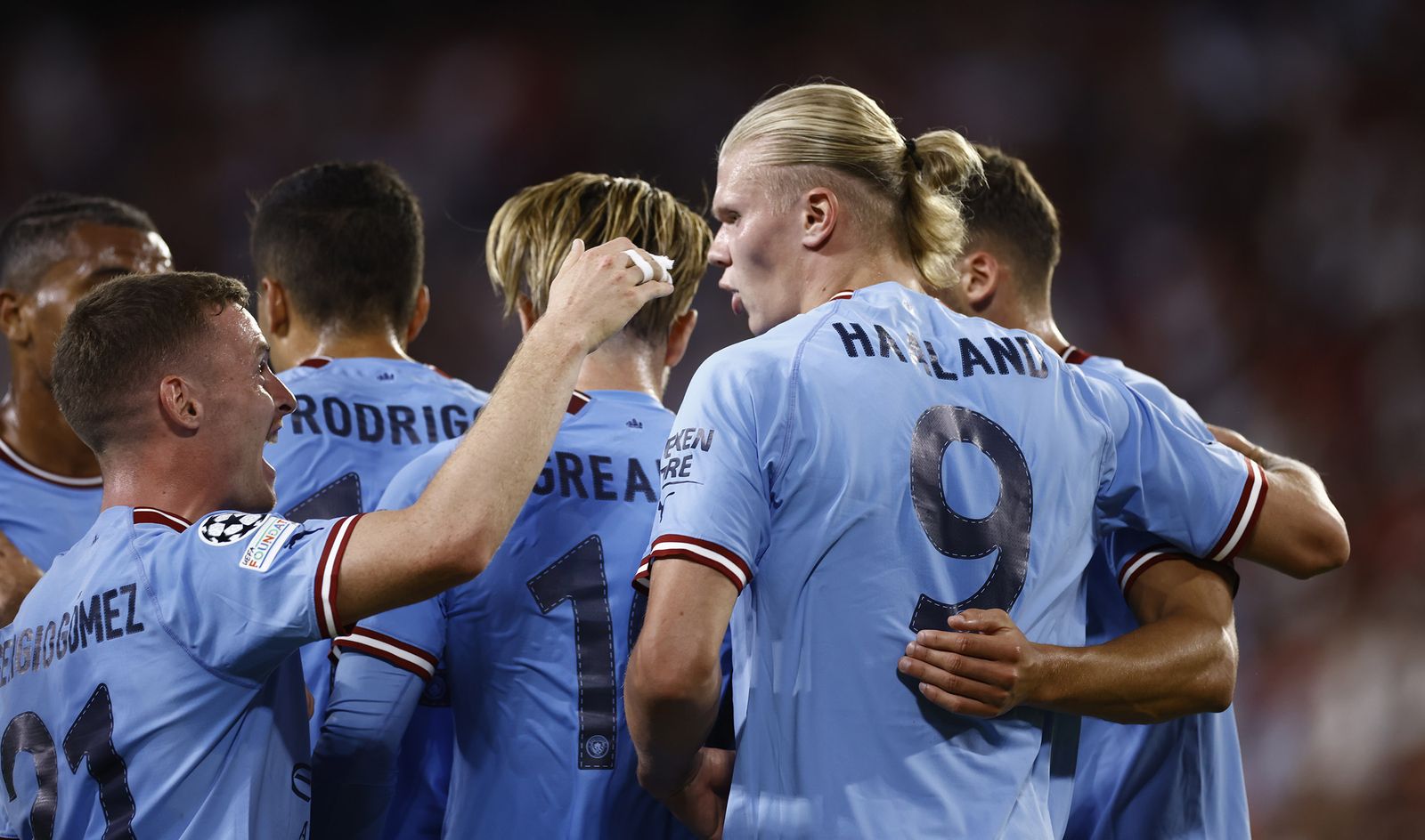 Las imágenes del Sevilla fc- Manchester City fc