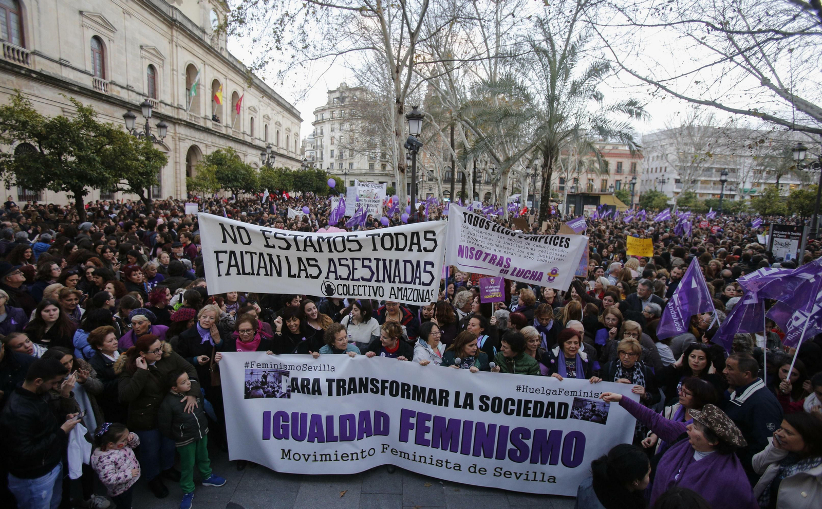 Manifestación en Sevilla contra la Violencia de Género