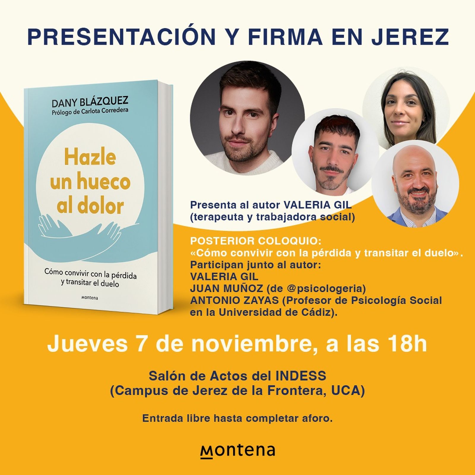 Cartel dde la presentación.