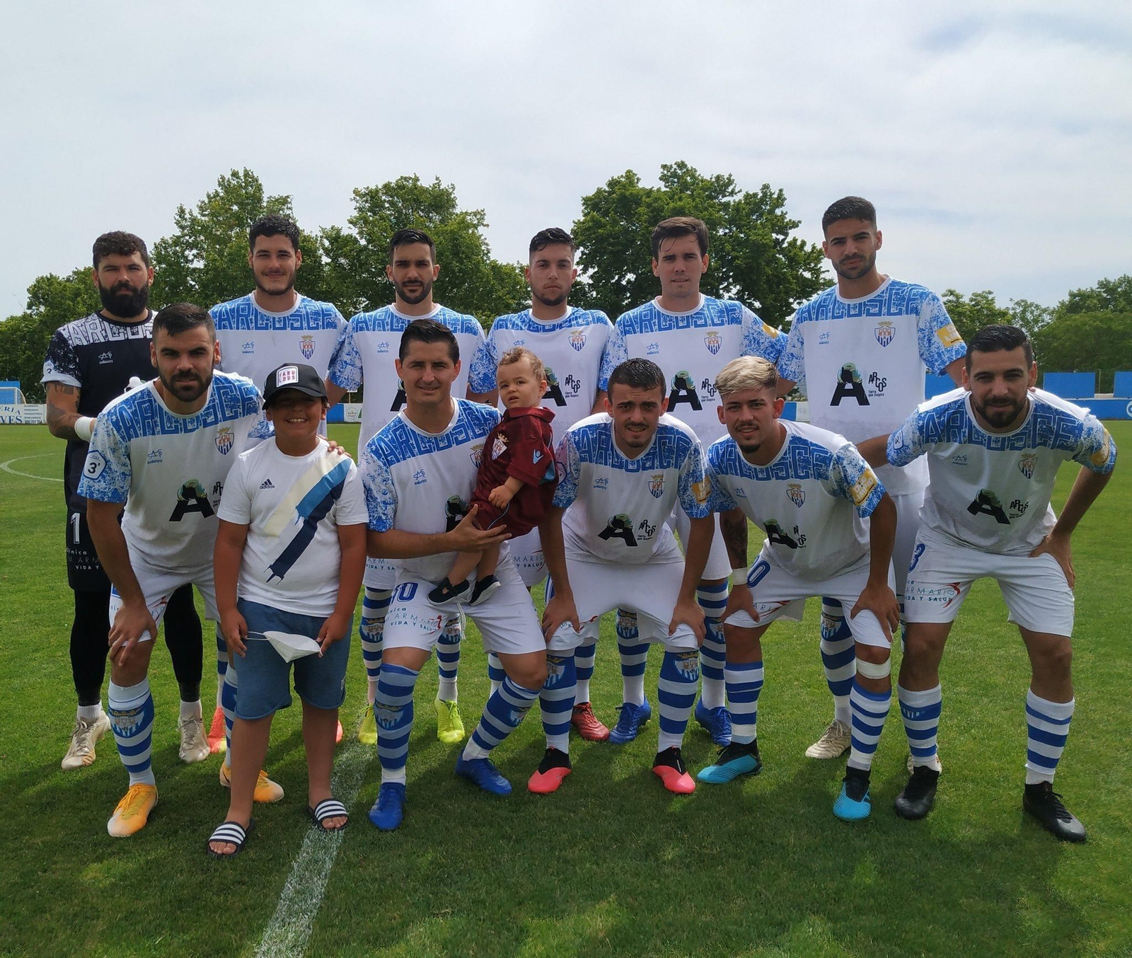 Formación inicial que ha presentado el Arcos contra La Palma. Formación inicial que ha presentado el Arcos contra La Palma.