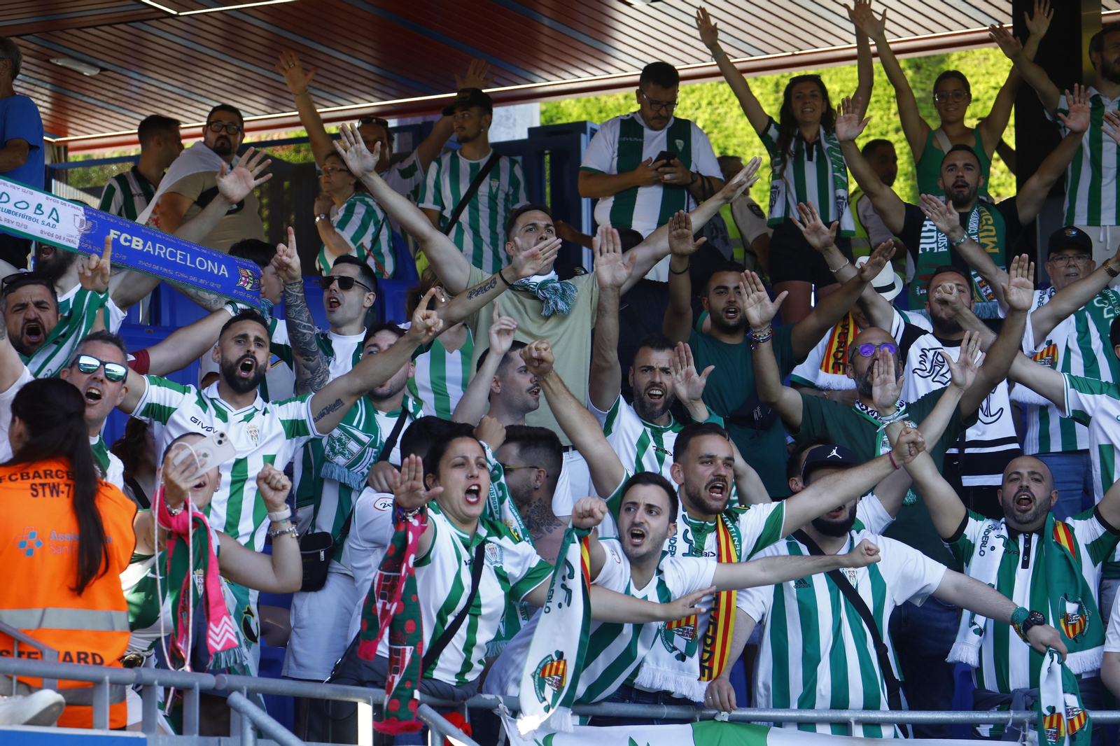 Así vivió la afición del Córdoba CF el partido ante el Barcelona Atlètic en el Estadio Johan Cruyff