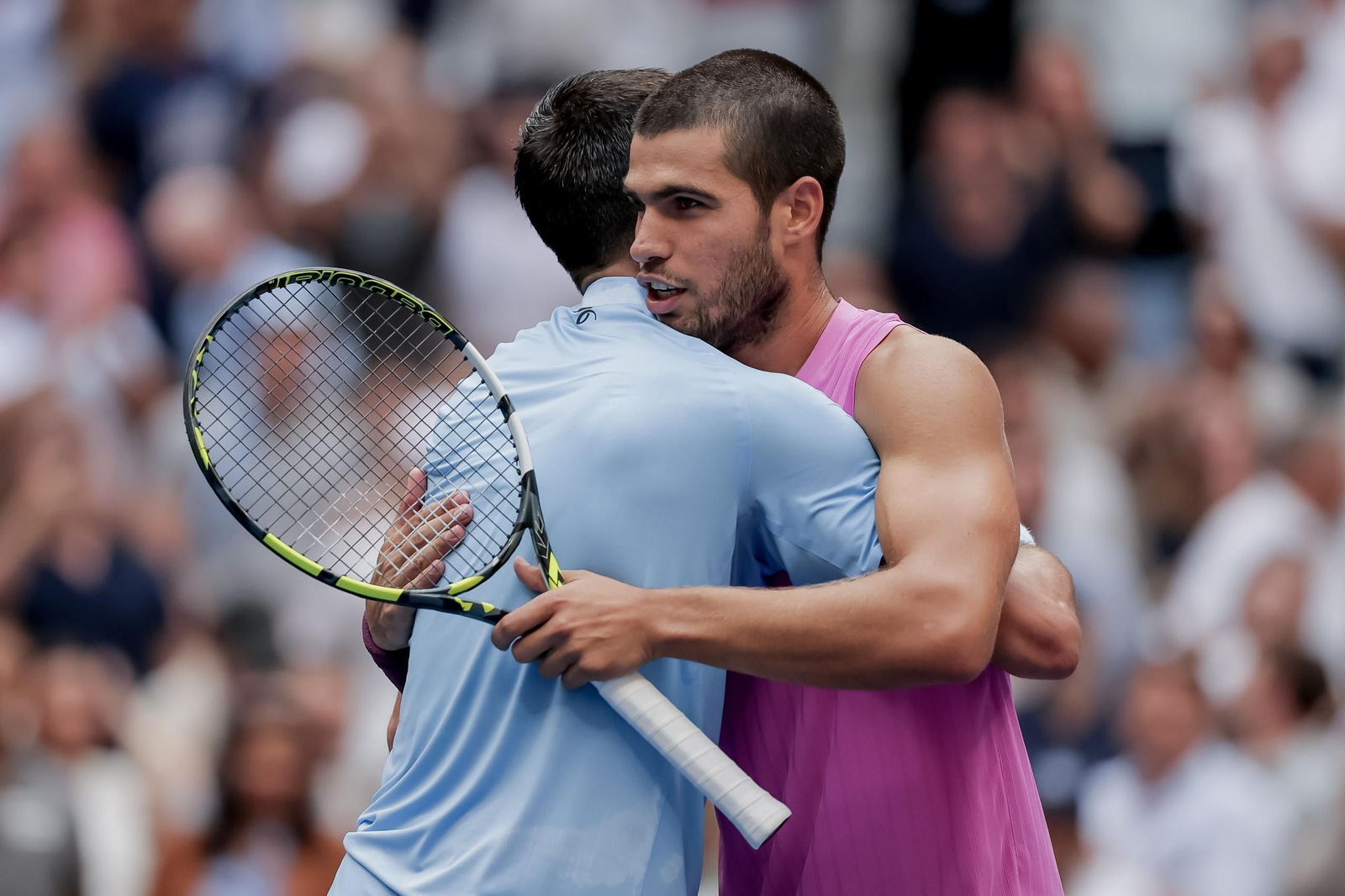 Las fotos del pase a la final de Alcaraz ante Djokovic