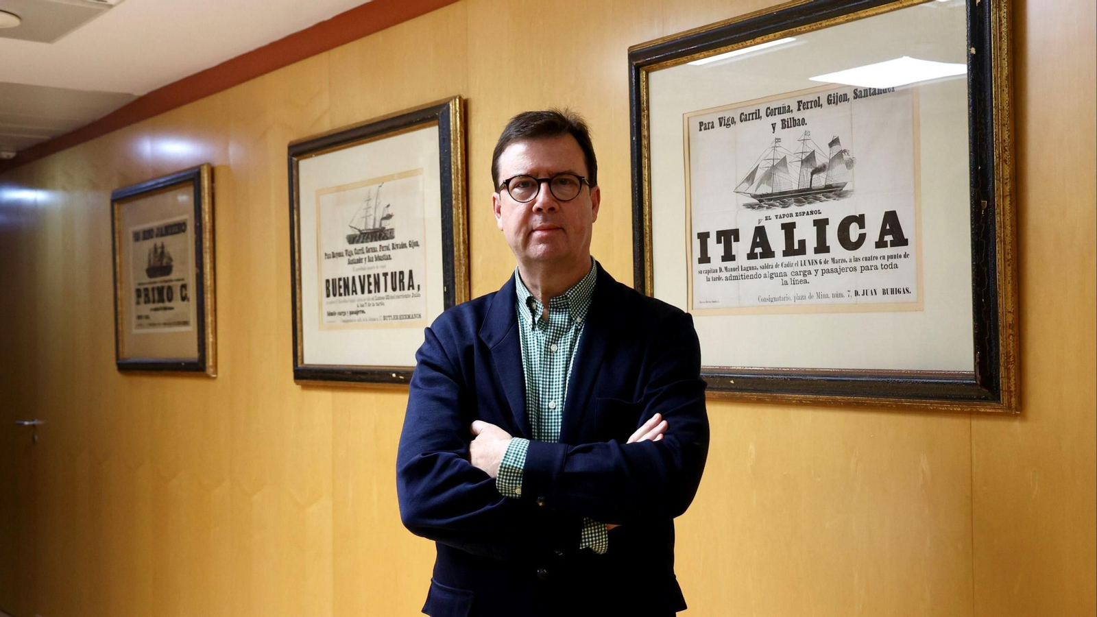 Juan López-Herrera, durante la entrevista.