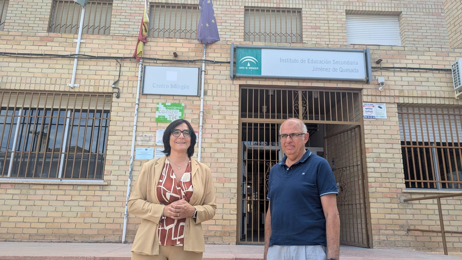 Visita de la delegada, María José Martín, a las obras