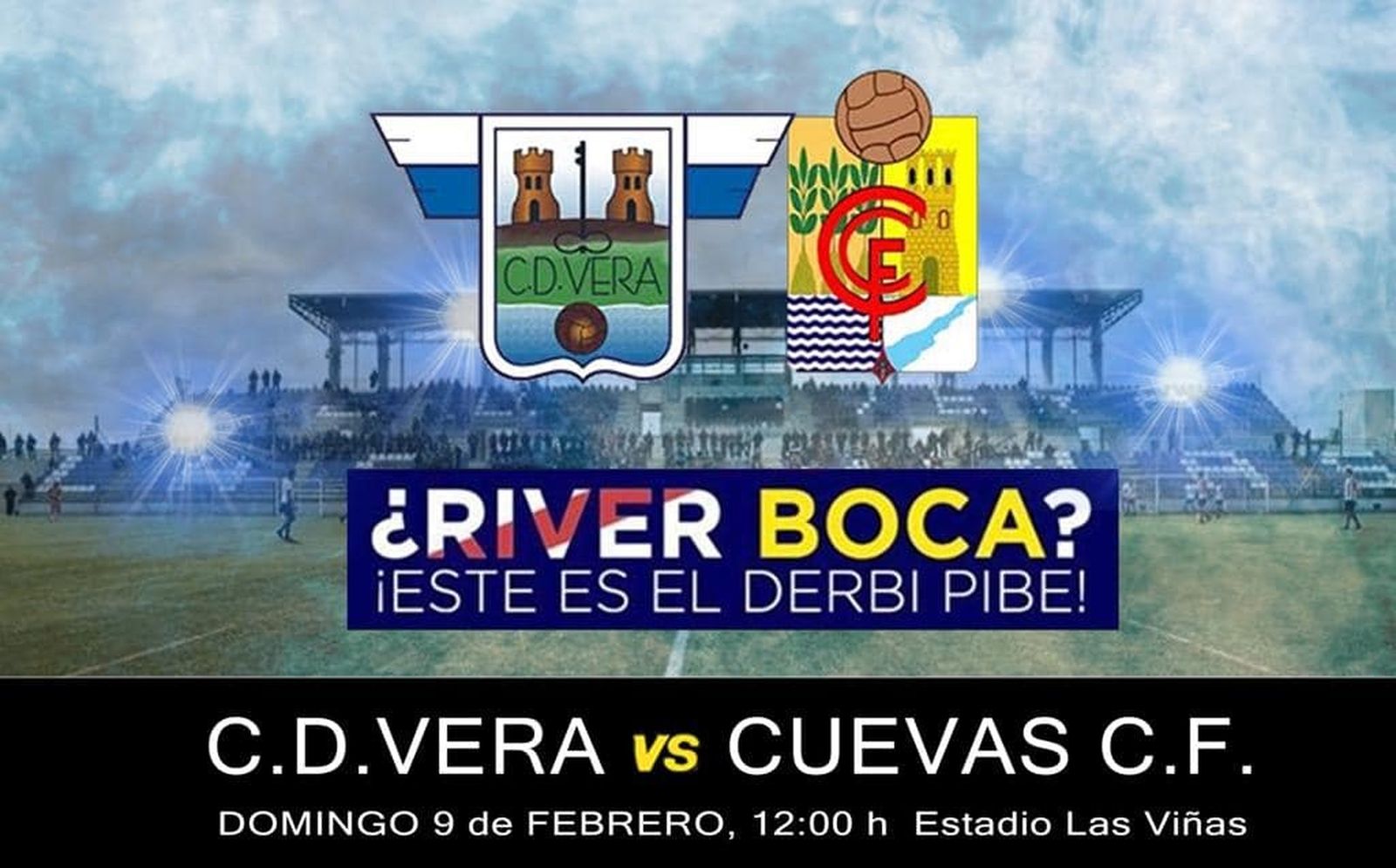 El derbi entre el CD Vera y el Cuevas CF ‘se pone’ a la altura de un River - Boca