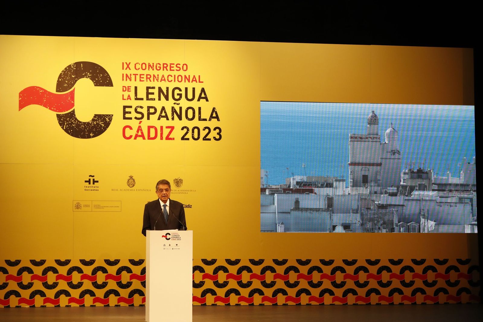 Sergio Ramírez en su intervención en la inauguración del Congreso de la Lengua