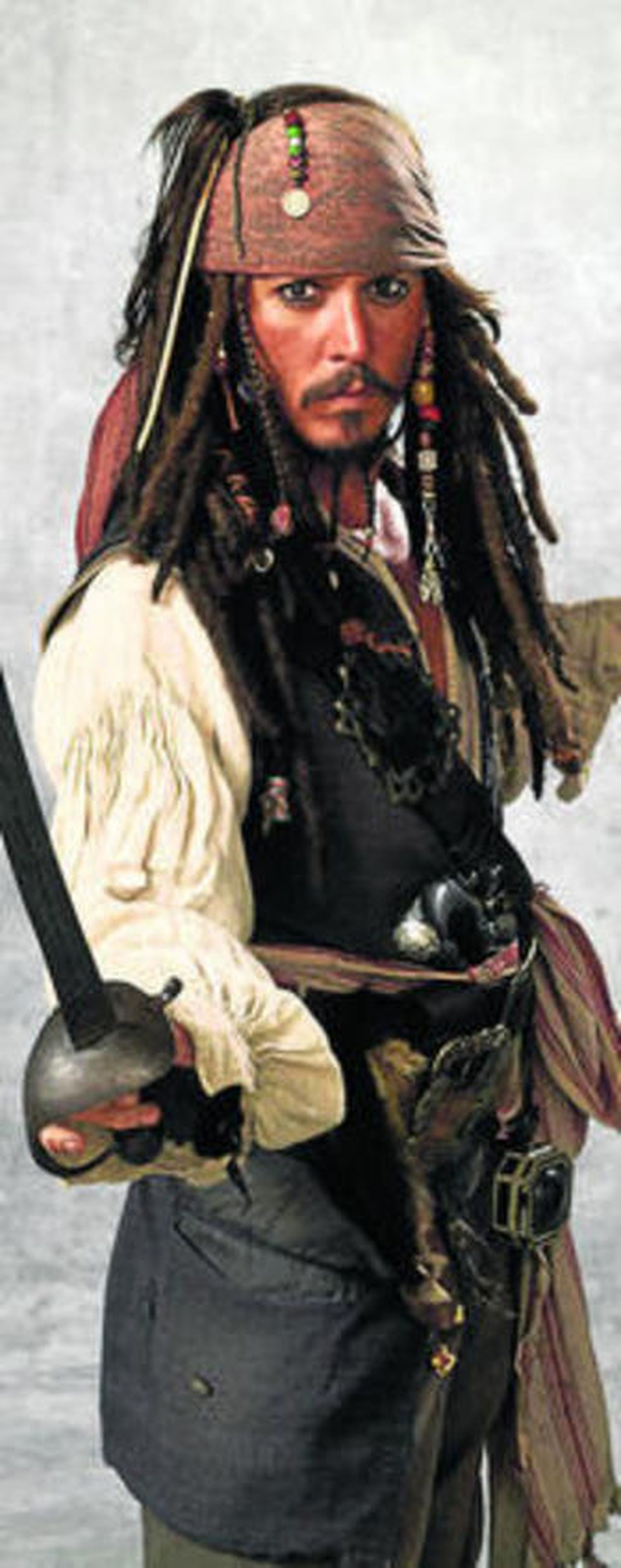 Johnny Depp en 'Piratas del Caribe' .