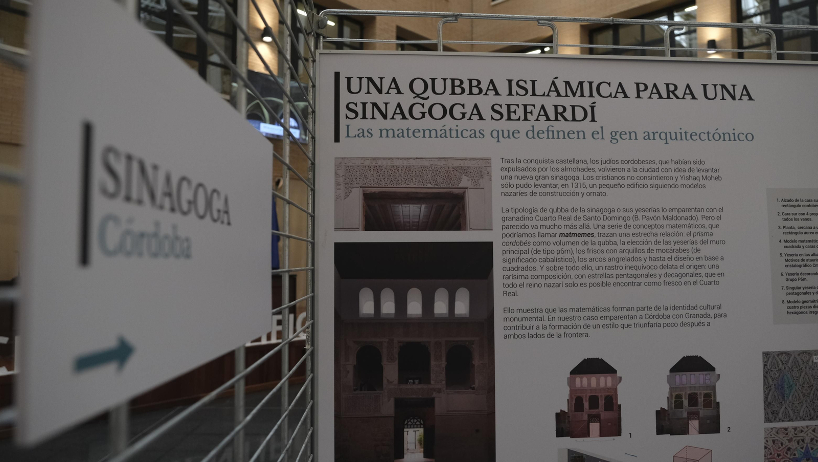 Imágenes de la inauguración de la exposición 'Paseo Matemático Al-Ándalus' en la Universidad de Almería