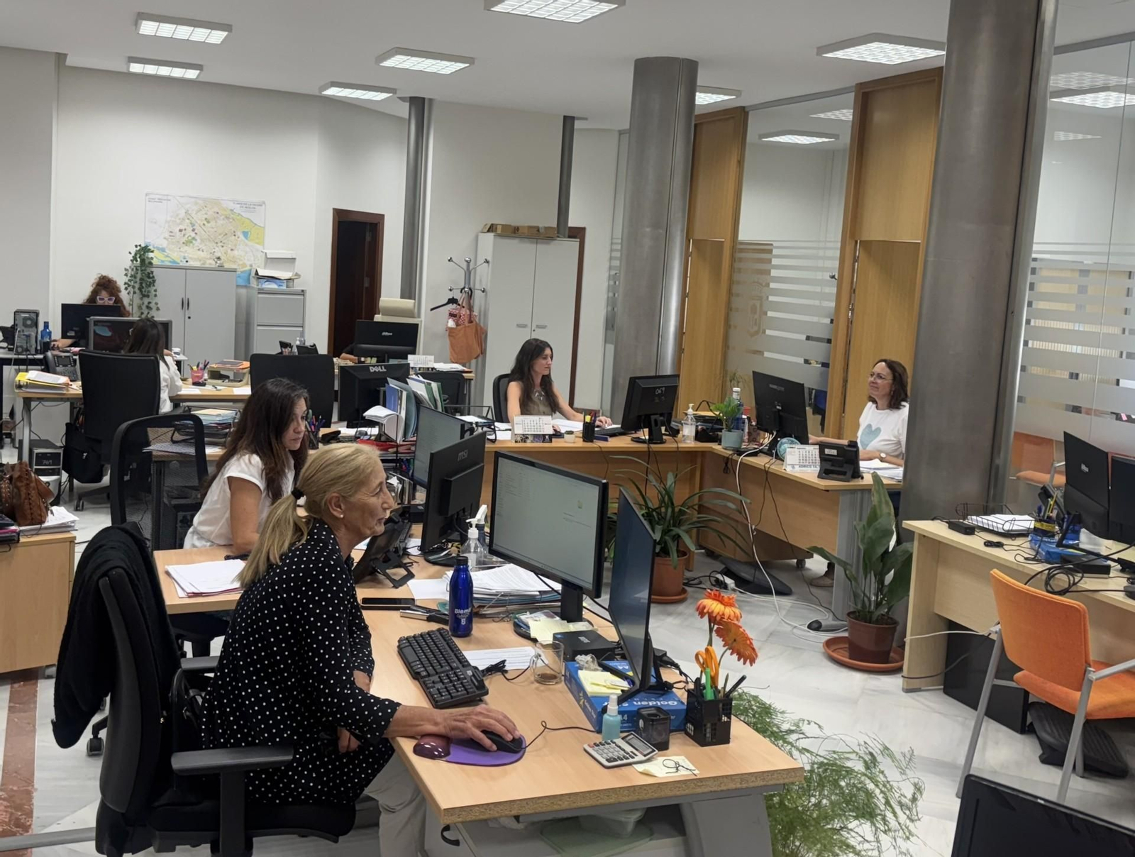 Trabajadoras municipales.