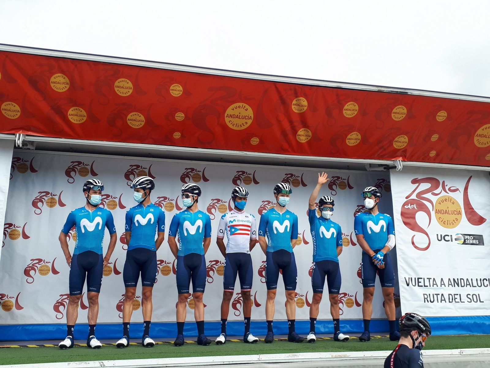 El Movistar, en su presentación en Mijas.