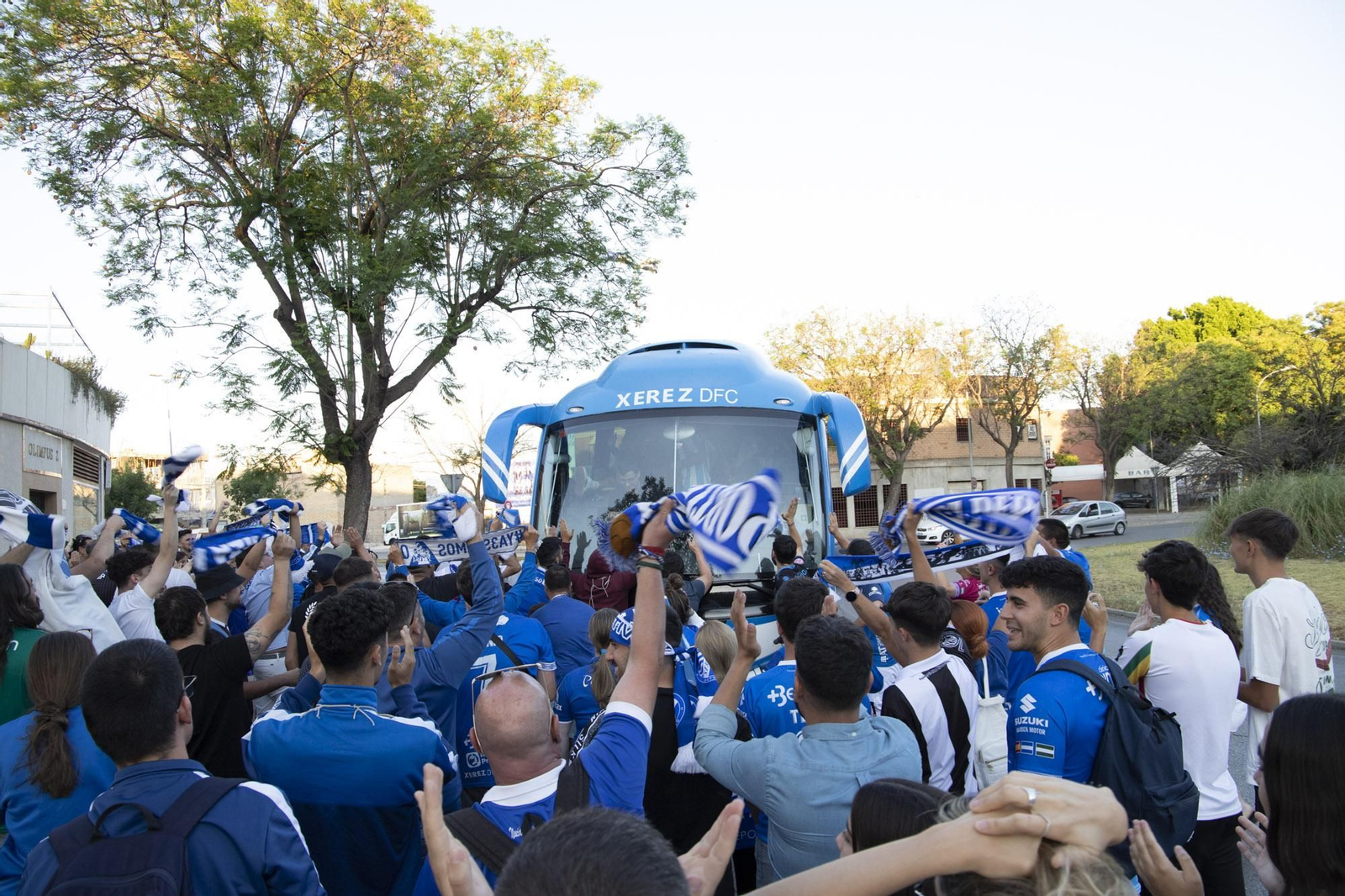 Así ha recibido la afición del Xerez DFC al equipo tras el ascenso