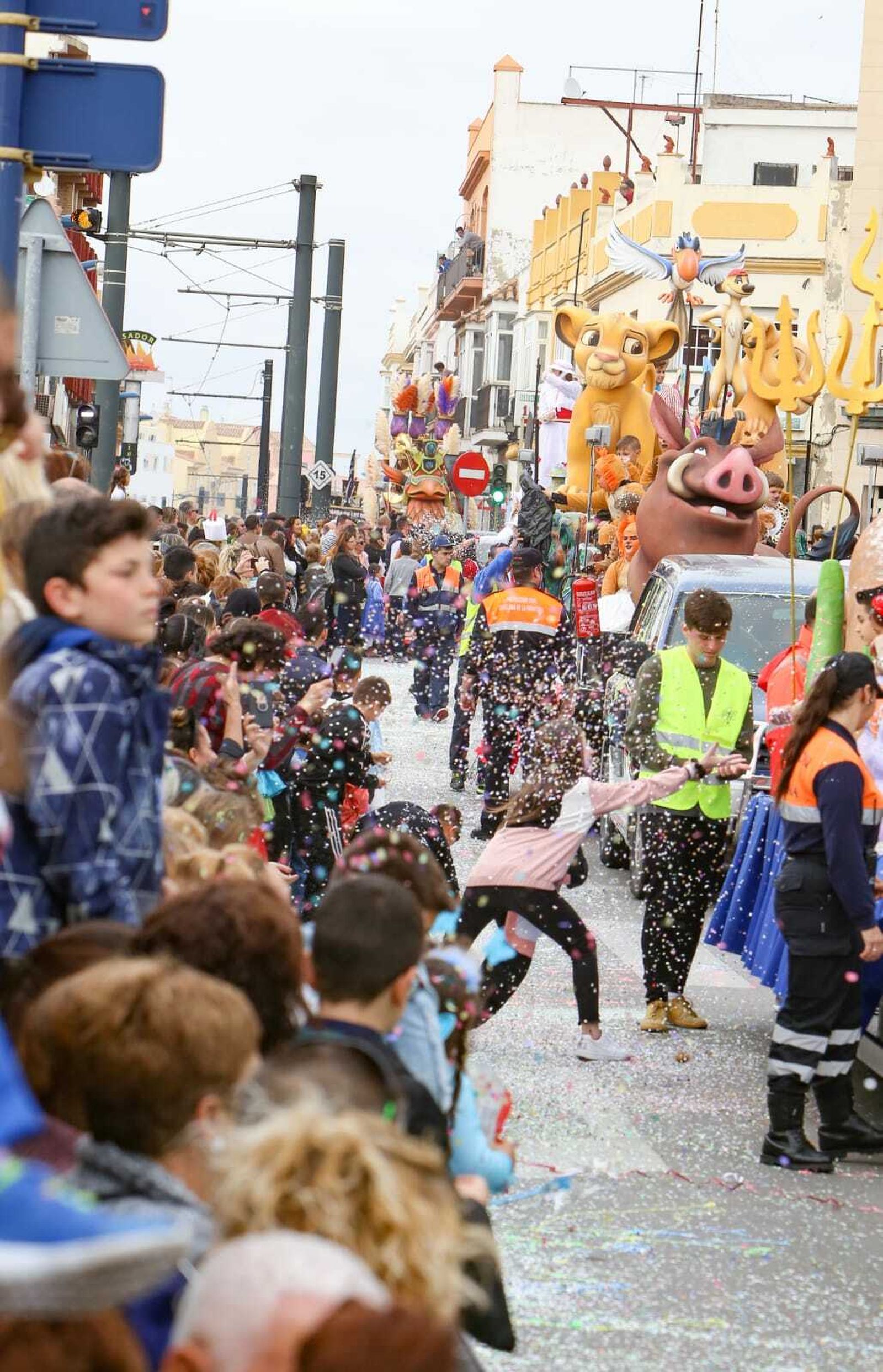 Imágenes de la Cabalgata del Humor en Chiclana