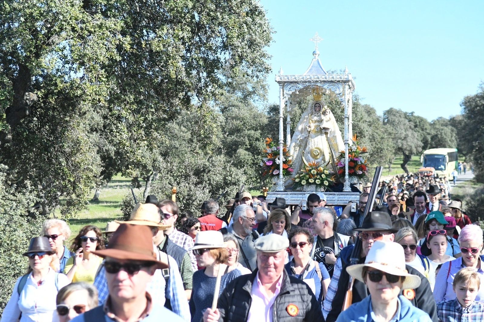Romería de llevada de la Virgen de Luna a Pozoblanco, en fotos