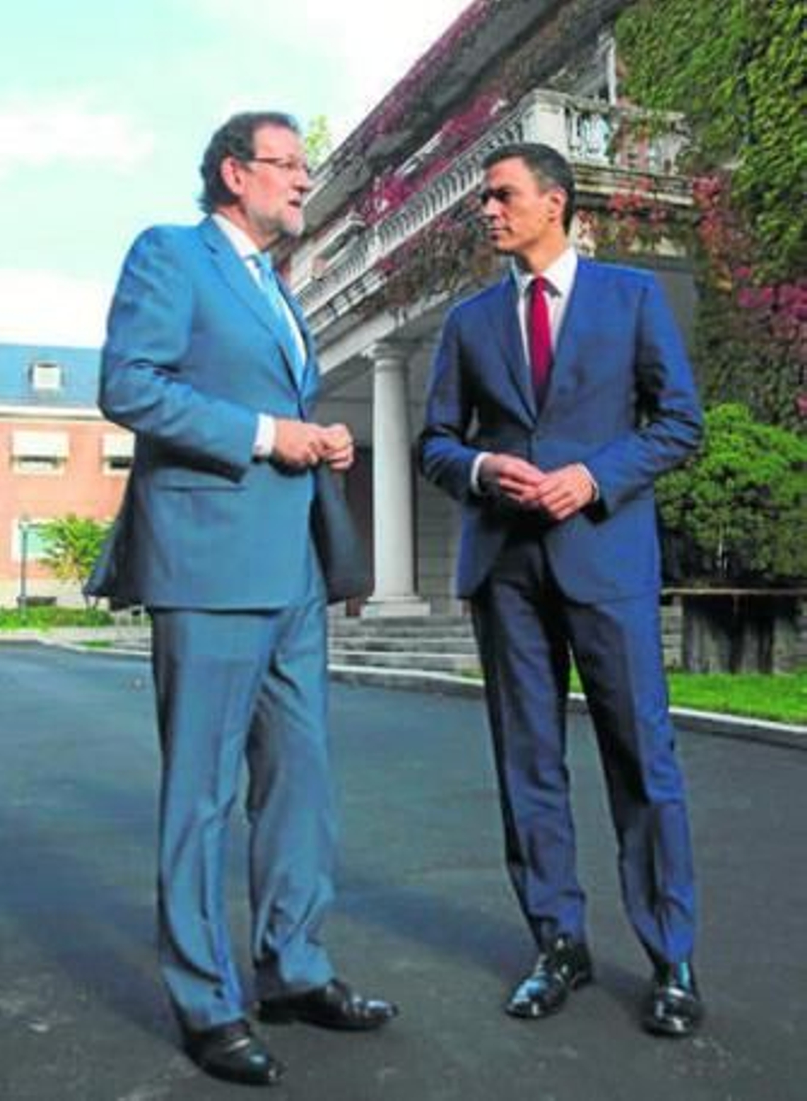 Mariano Rajoy y Pedro Sánchez, el mes pasado en la Moncloa.