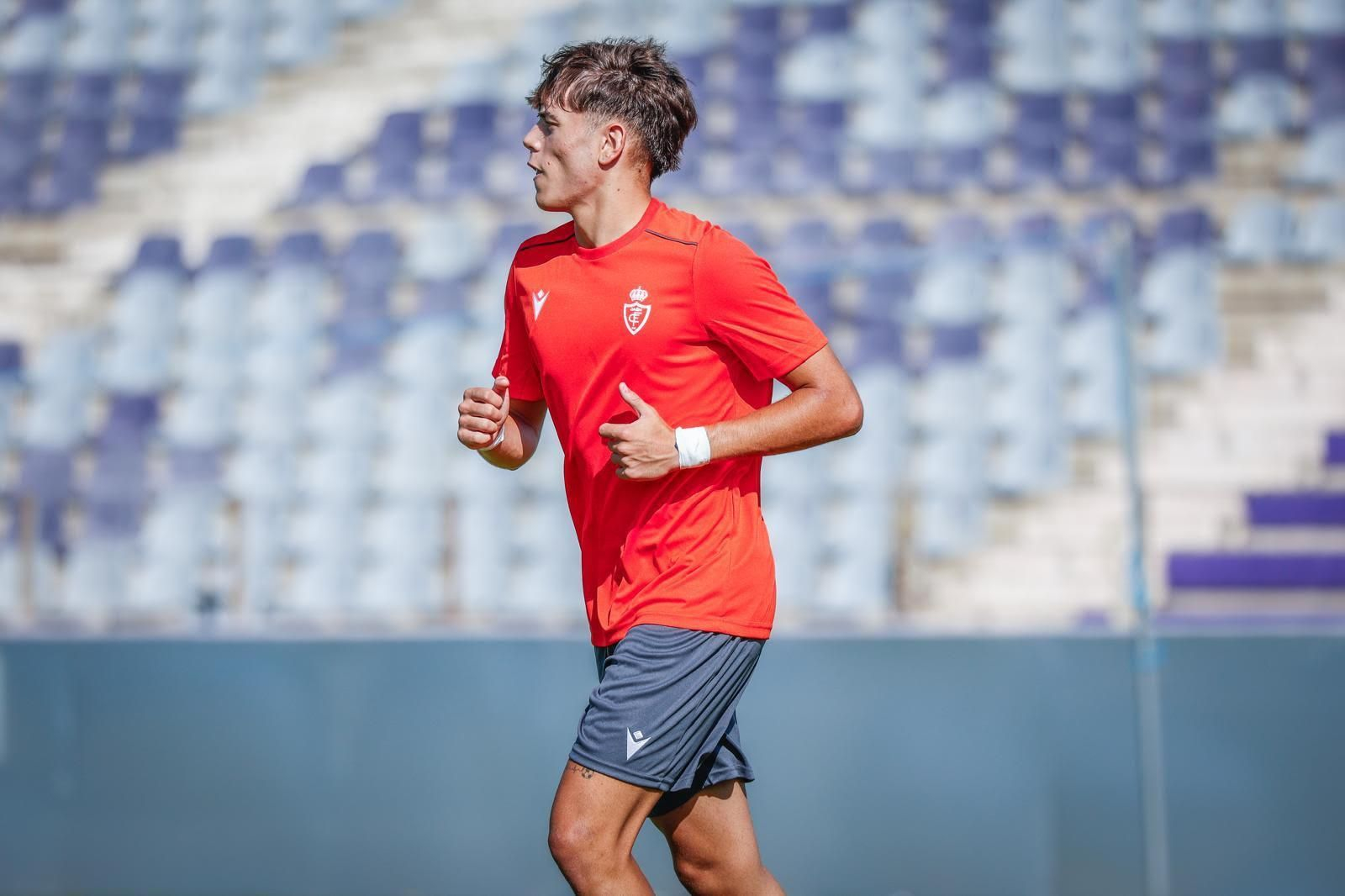 Carlos Aguilar, en un entrenamiento.