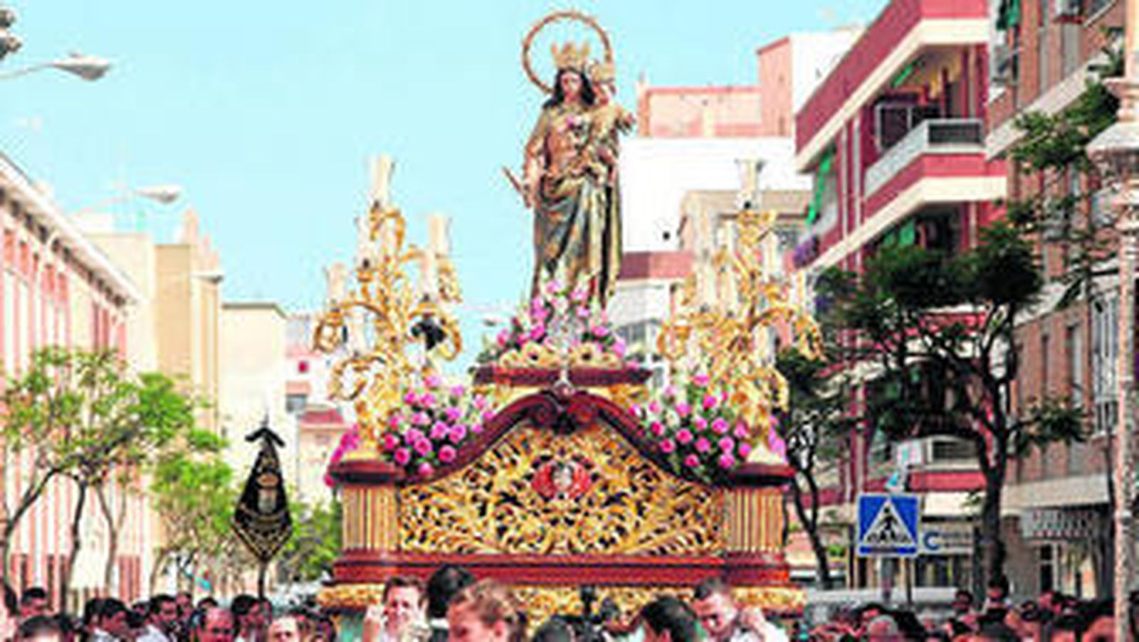 El paso de María Auxiliadora, sobre el que procesionará San Juan Bosco el próximo día 30.