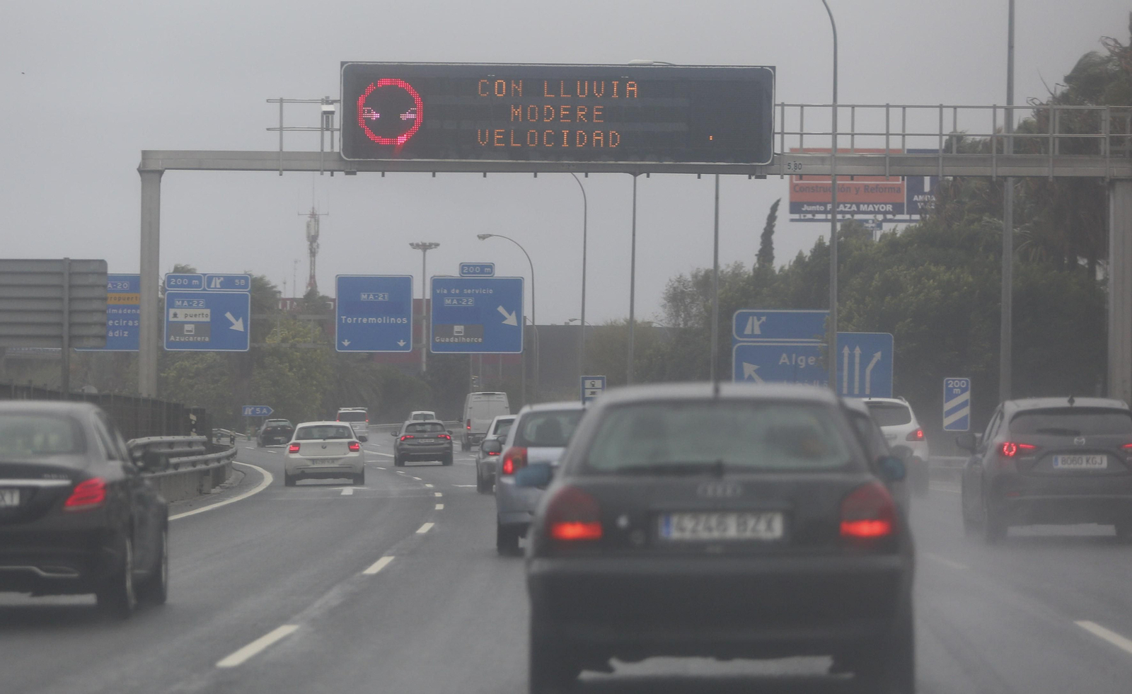 Fotos de las incidencias de la lluvia en Málaga