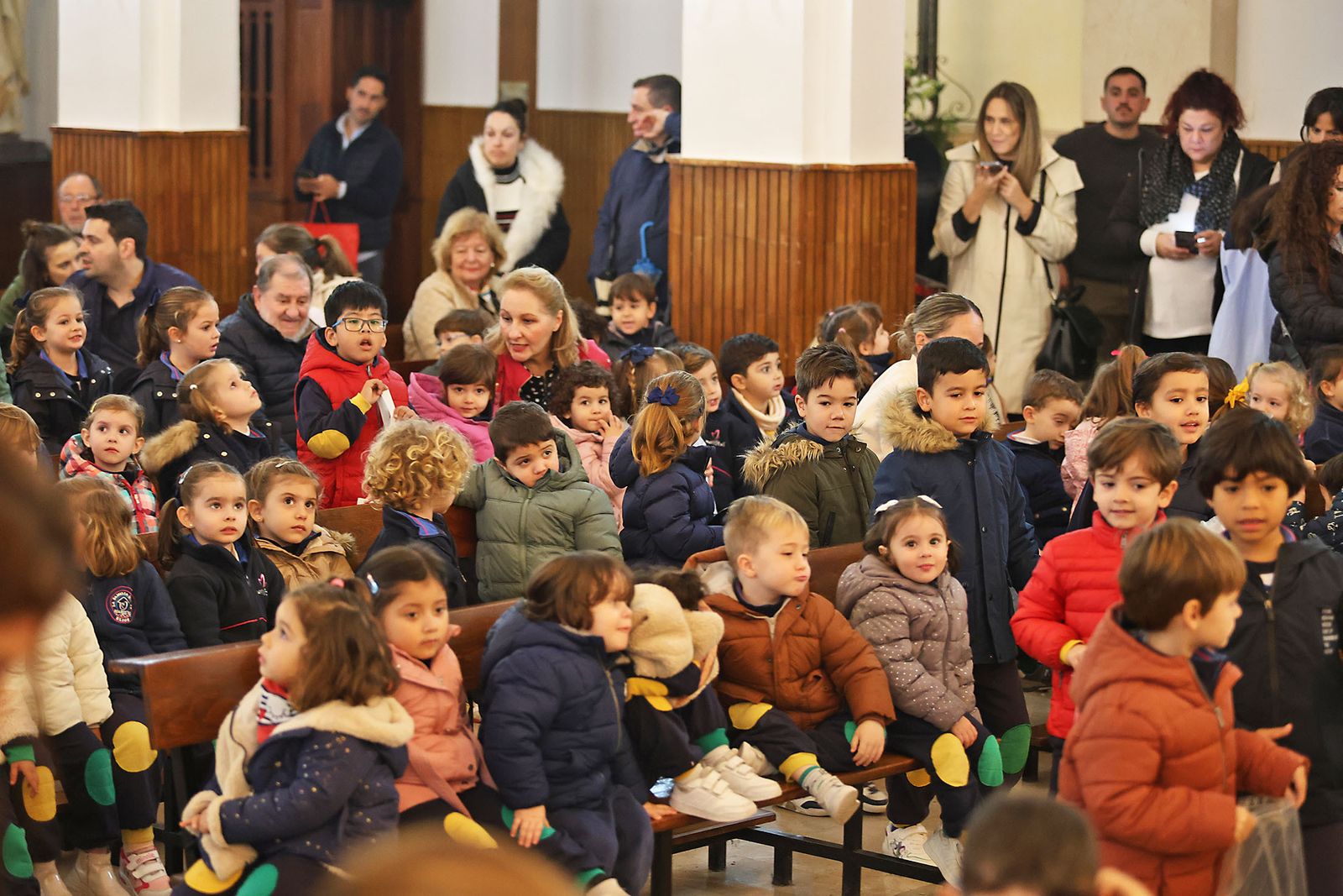 Imágenes de la visita de los niños del colegio Maristas a San Sebastián