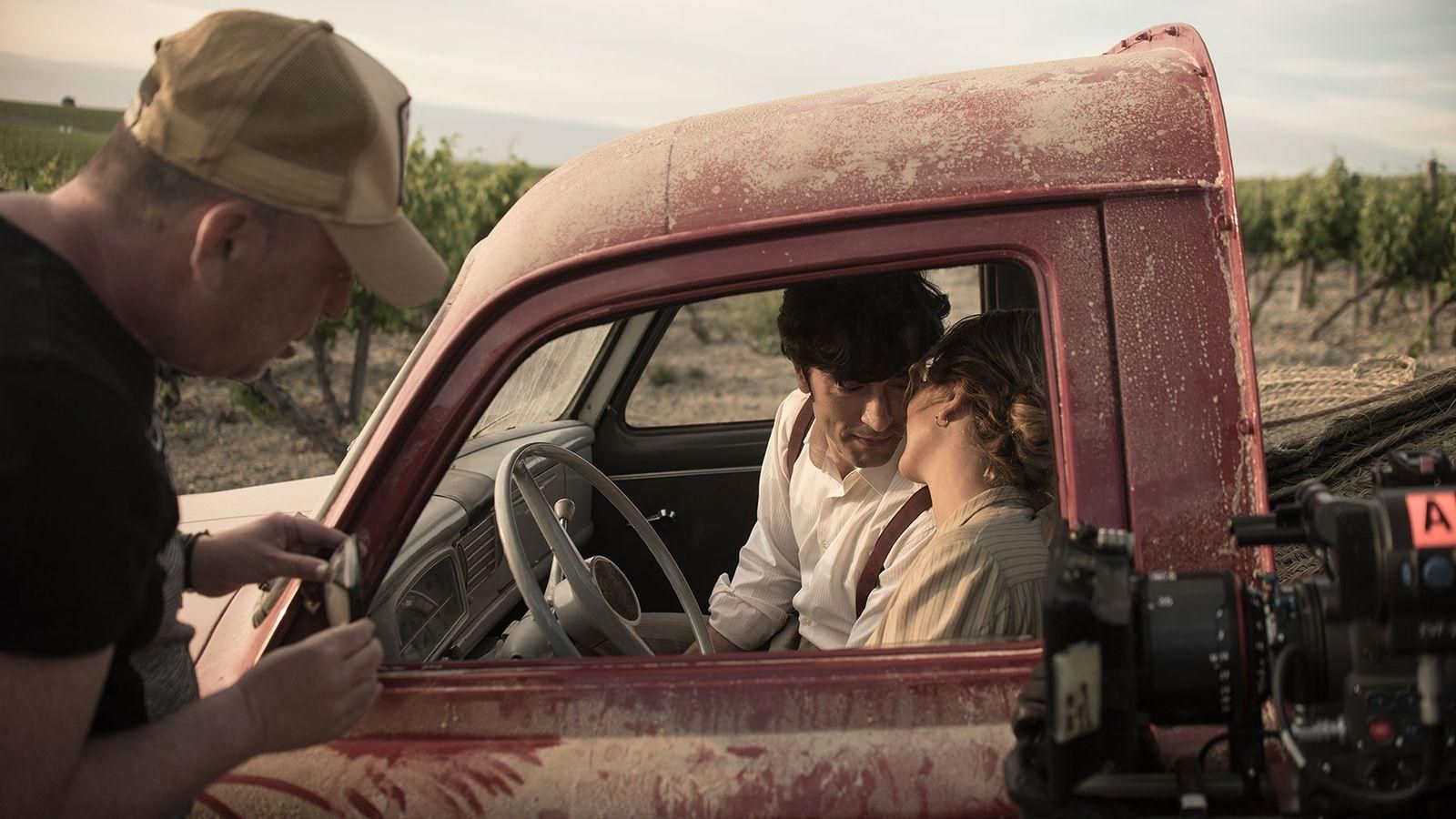 Uno de los momentos del rodaje