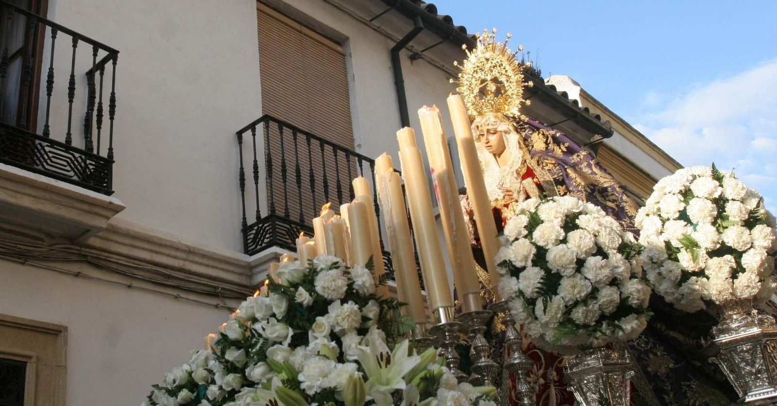 La Virgen de la Concepción en su Desamparo, durante una salida procesional.