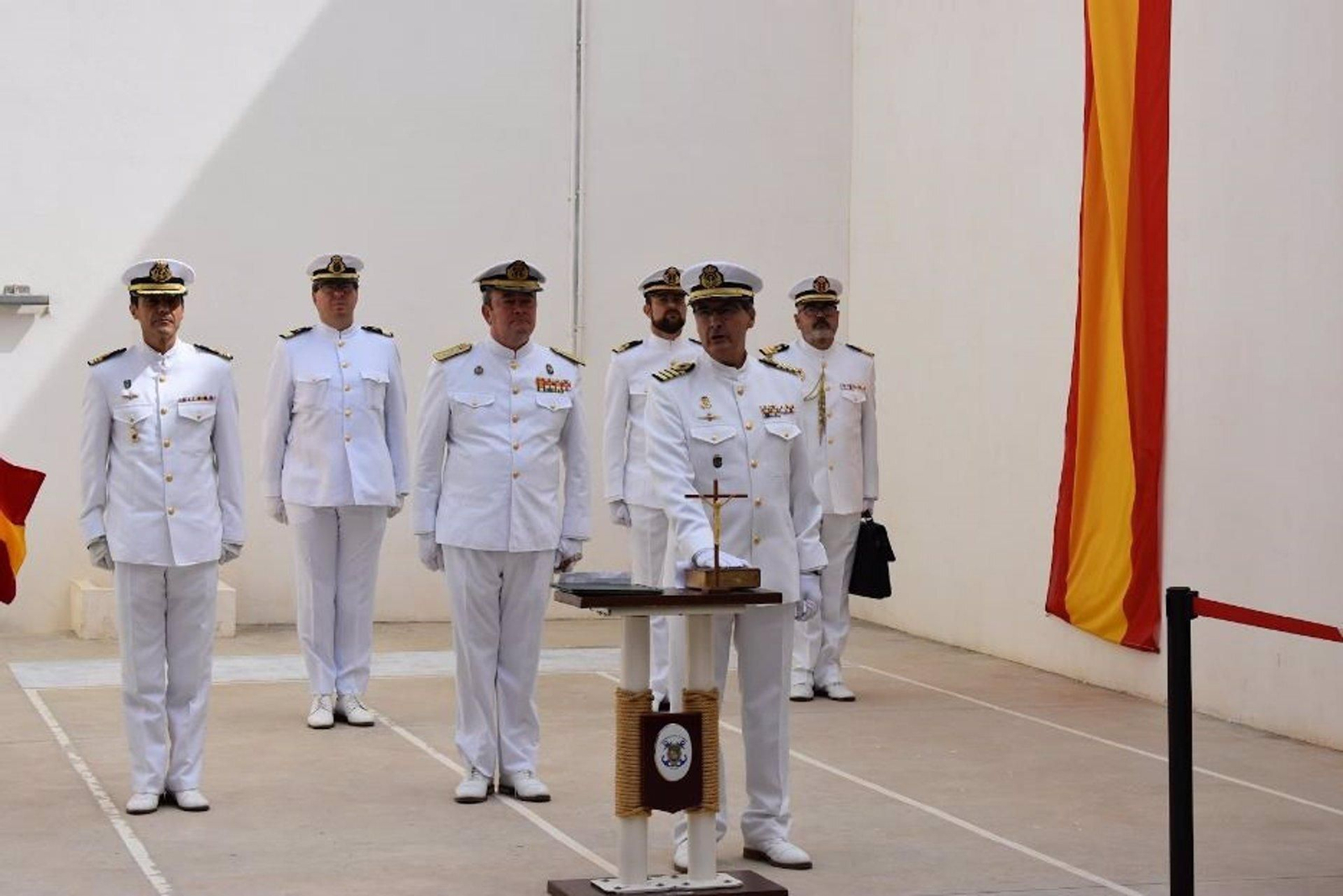 Toma de posesión de Pablo Ramón Murga Gómez como nuevo comandante naval de Málaga.