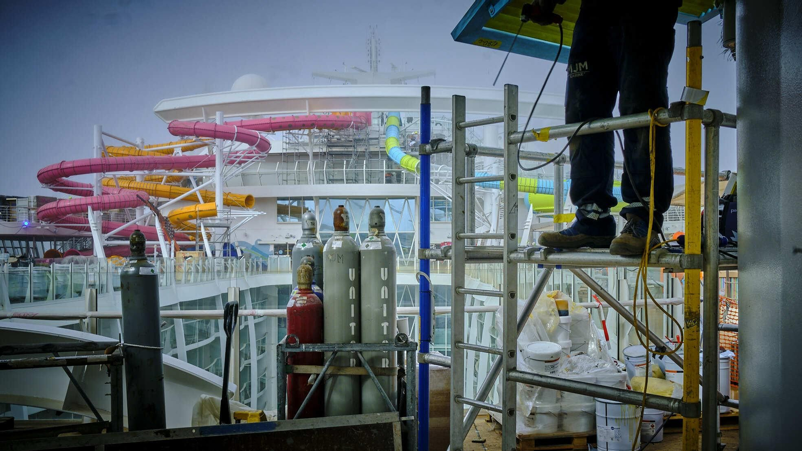 Obras en el buque 'Oasis of the Seas' Obras en el buque 'Oasis of the Seas'