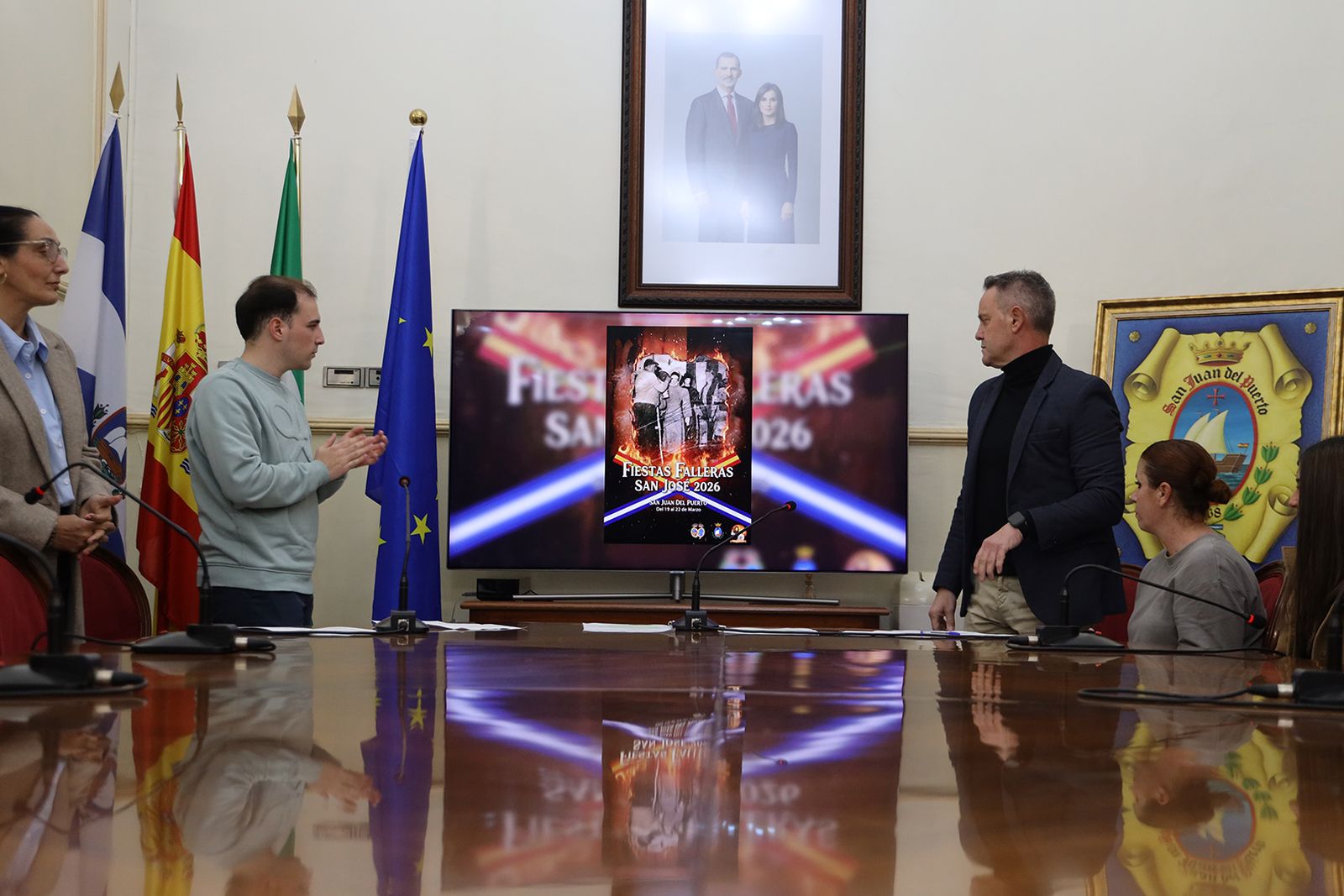 Presentación Fiestas Falleras de San José en San Juan del Puerto.