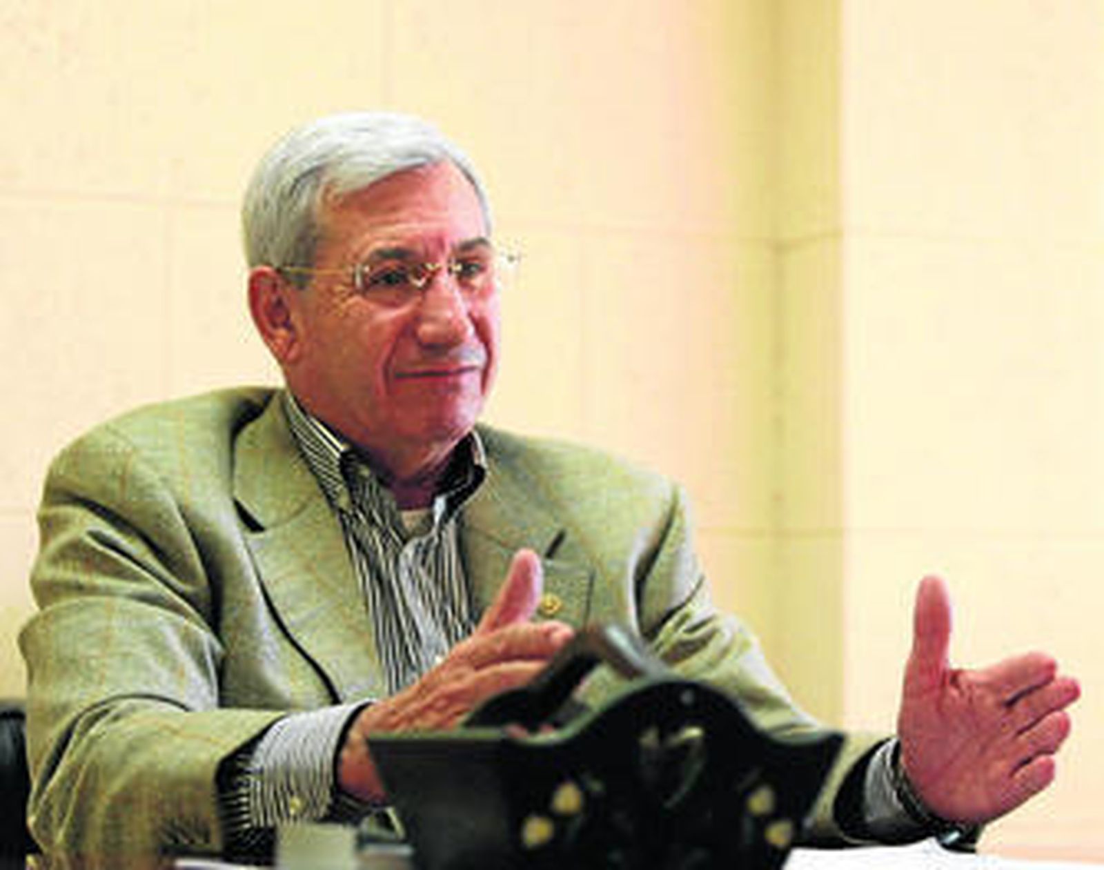 Miguel Pulido, durante la entrevista con Diario de Almería.