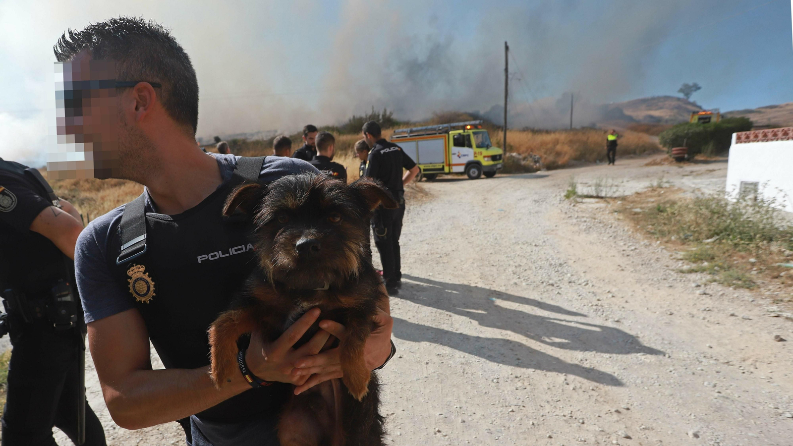 Incendio en la barriada de El Cobre