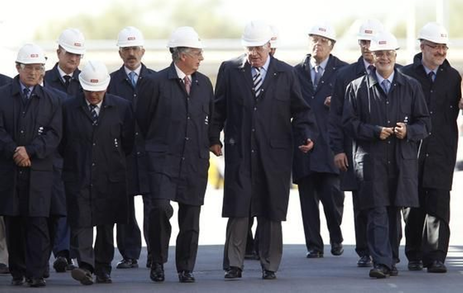 El rey Juan Carlos inaugura la ampliación de la refinería de Cepsa La Rábida. / Reuters