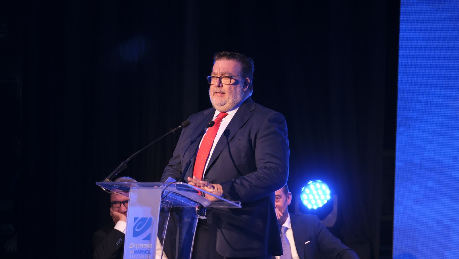 Imágenes del reconocimiento  como Presidente de Honor de la Asociación de Empresarios del Mármol, Francisco Martínez Cosentino