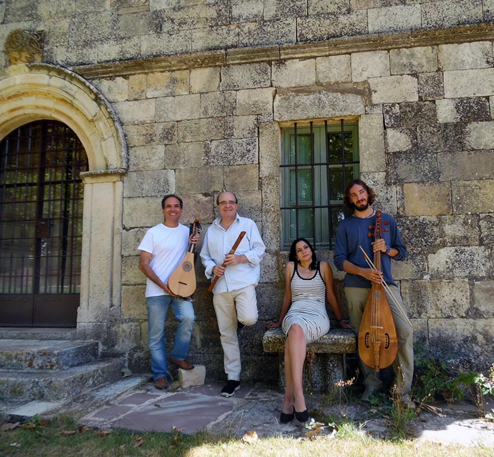 Aquel Trovar: José Ignacio Fernández, Antonio Torralba, Delia Agúndez y Daniel Sáez.