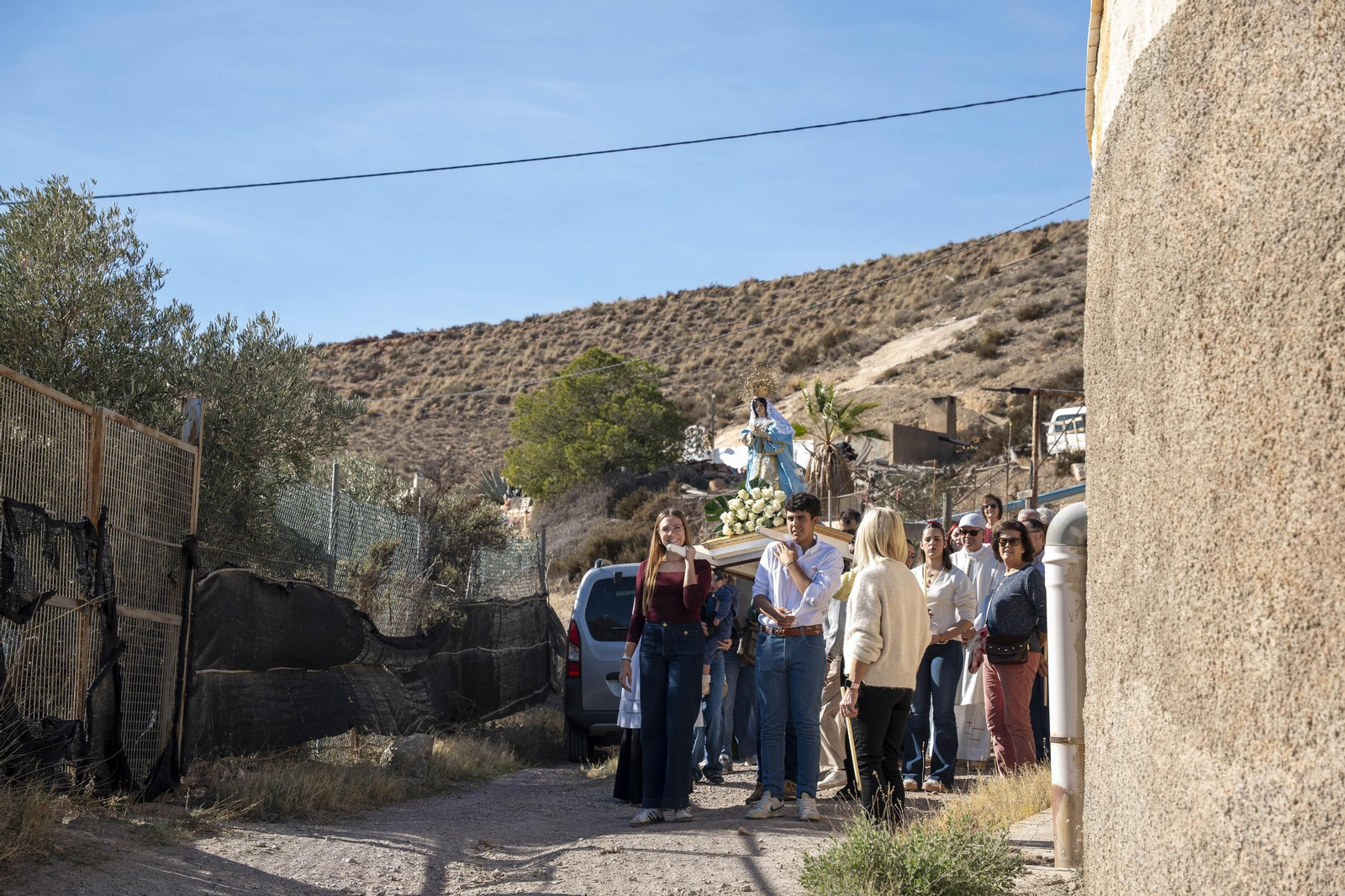 Las imágenes de la romería en Cuevas de Los Úbeda