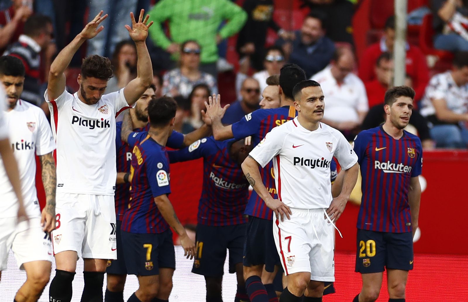 El Sevilla-Barcelona, en imágenees