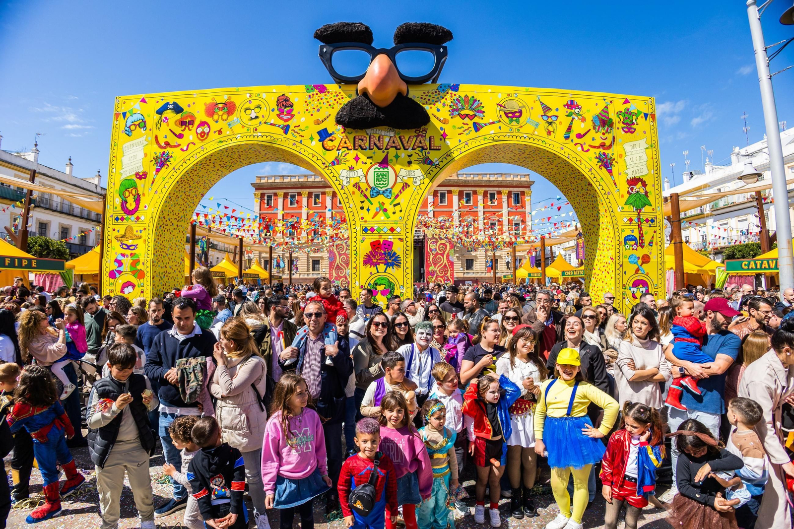 Una imagen de la plaza del Carnaval, el año pasado.