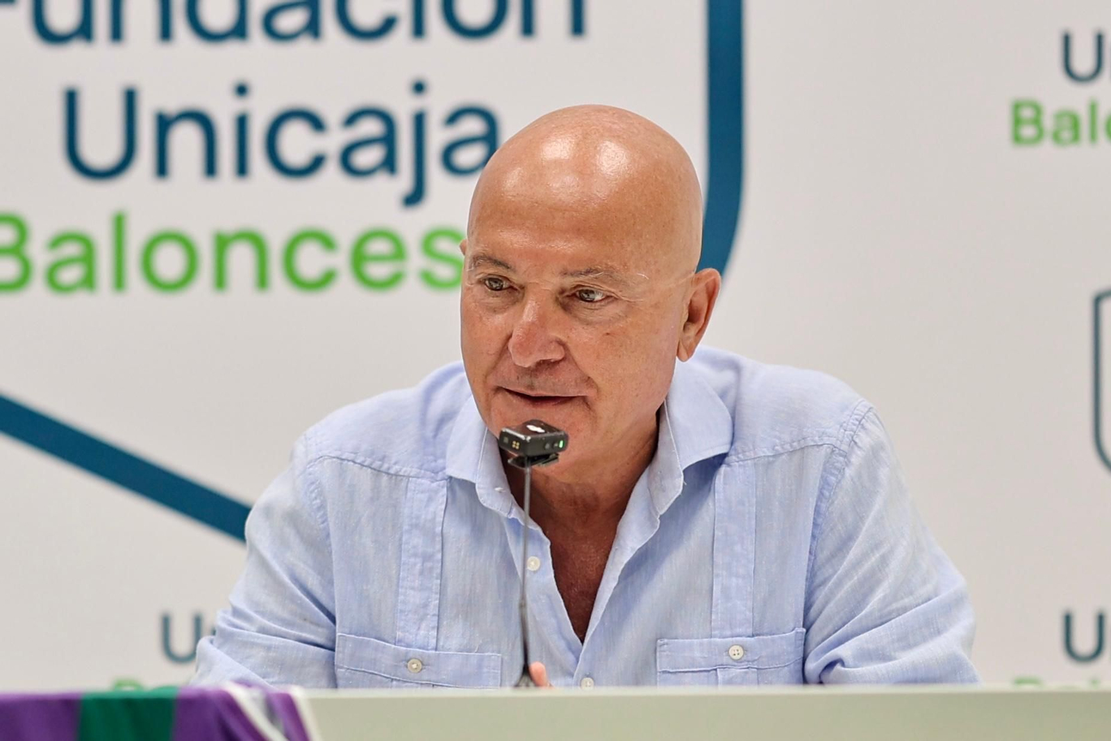 López Nieto, durante la presentación del Unicaja Alhaurín de la Torre.