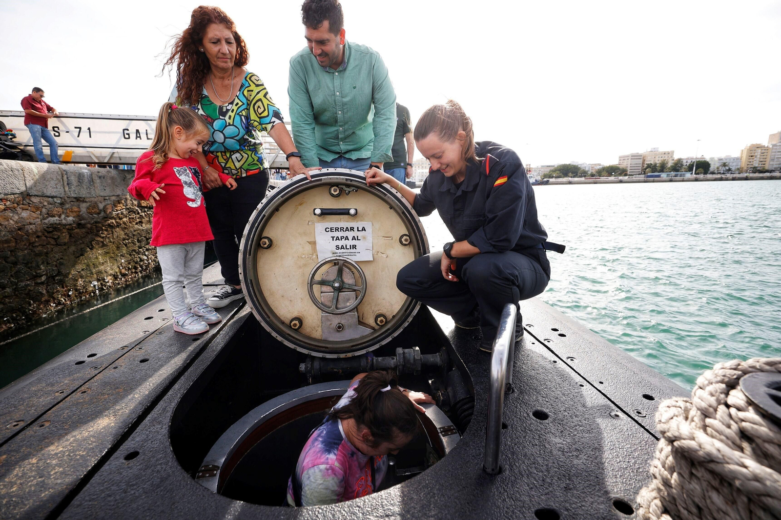 Dentro del submarino 'Galerna' en Cádiz
