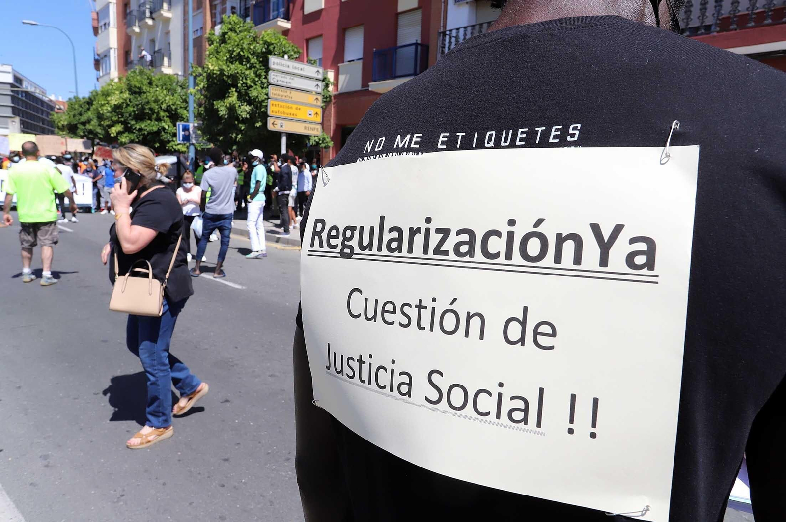 Imágenes de la manifestación por la regularización de inmigrantes