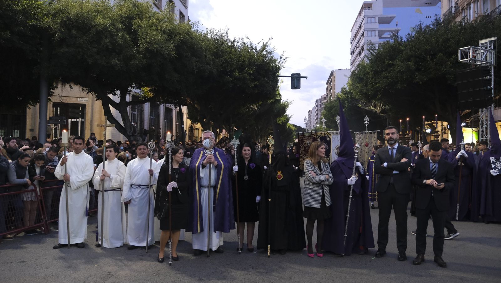 Procesión del Encuentro en Almería, en imágenes.