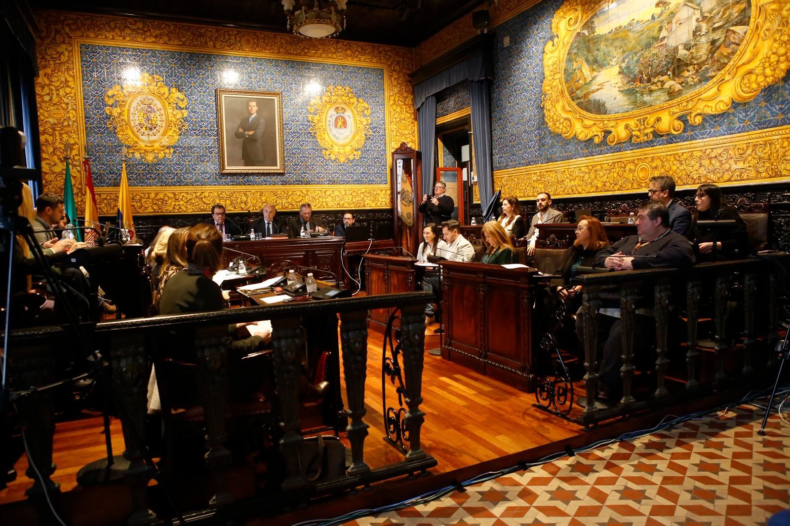 La Corporación, durante el Pleno.