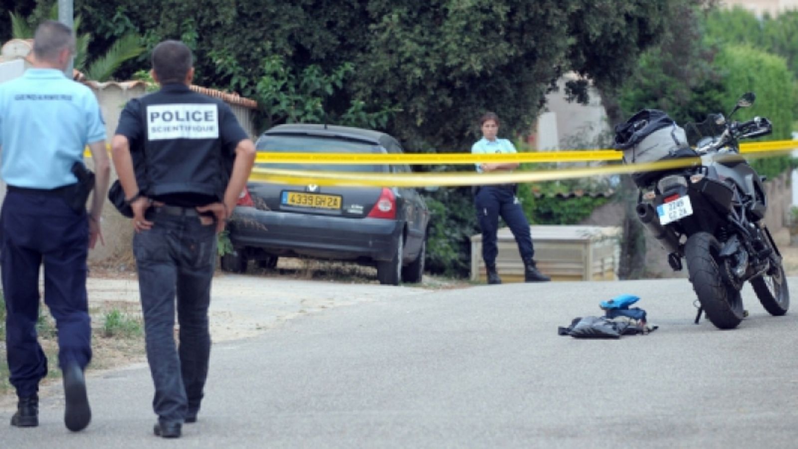 La moto de Castola, que sobrevivió a un intento de asesinato.