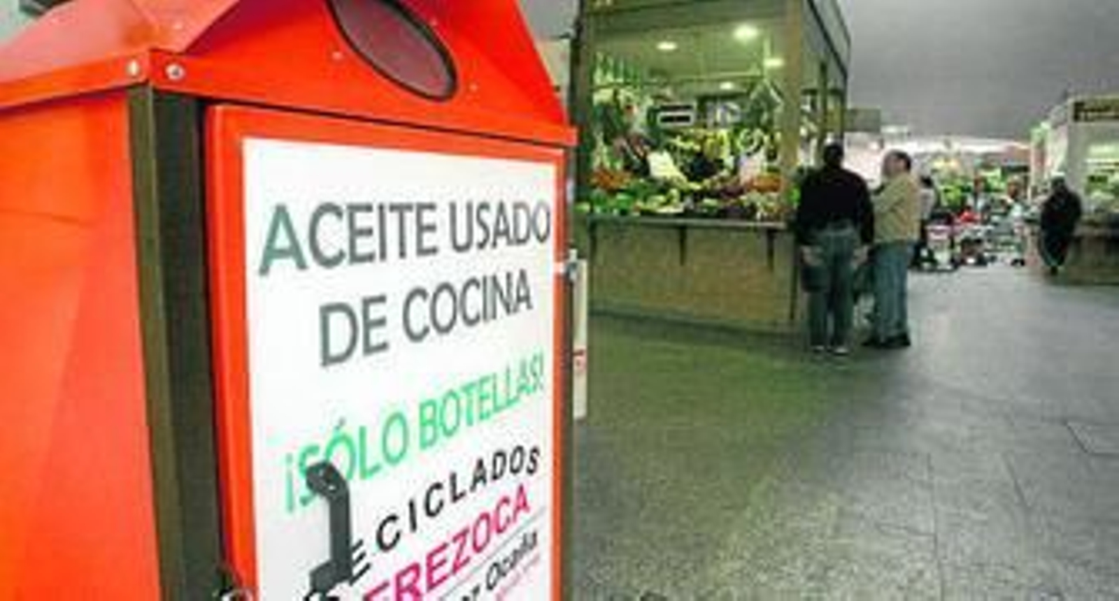 Uno de los puntos actuales de recogida de aceite.