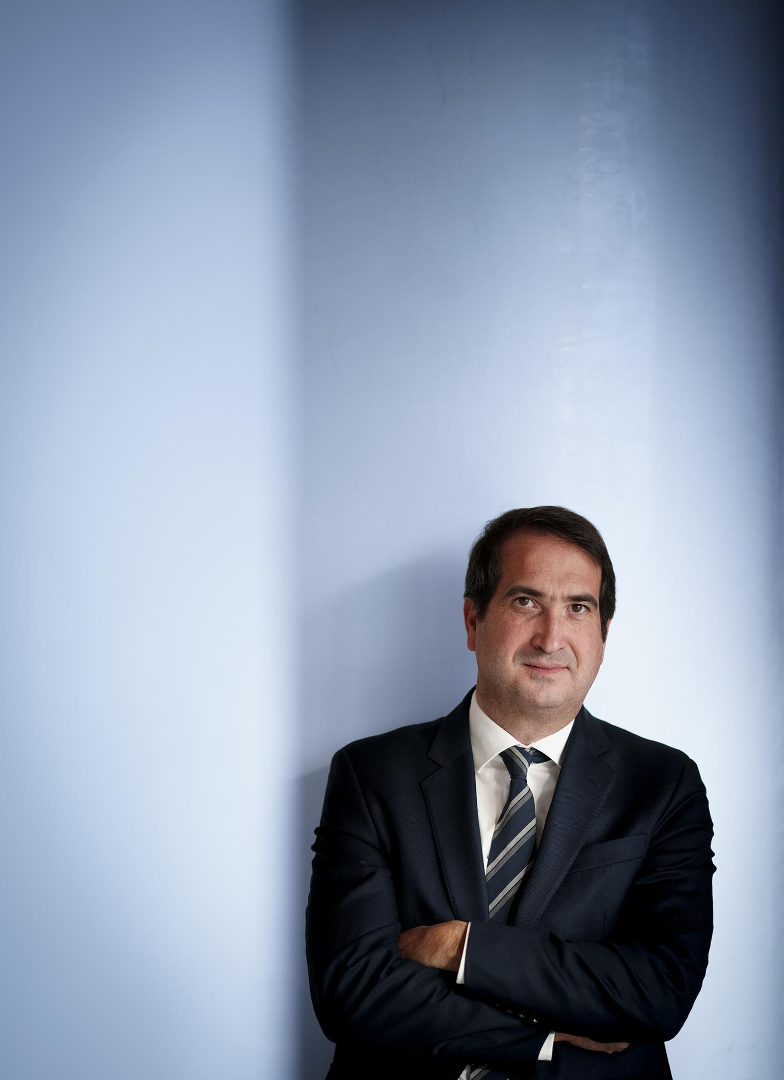 Peio Belausteguigoitia posa para la entrevista.