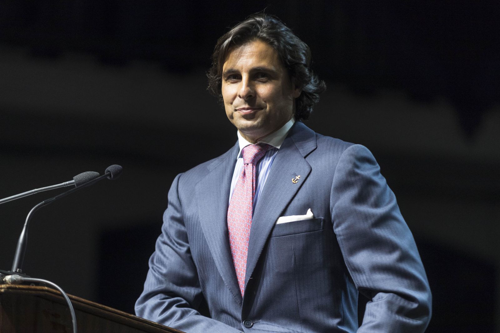 Francisco Rivera durante el pregón que ofreció en el Antiguo Hotel Triana.