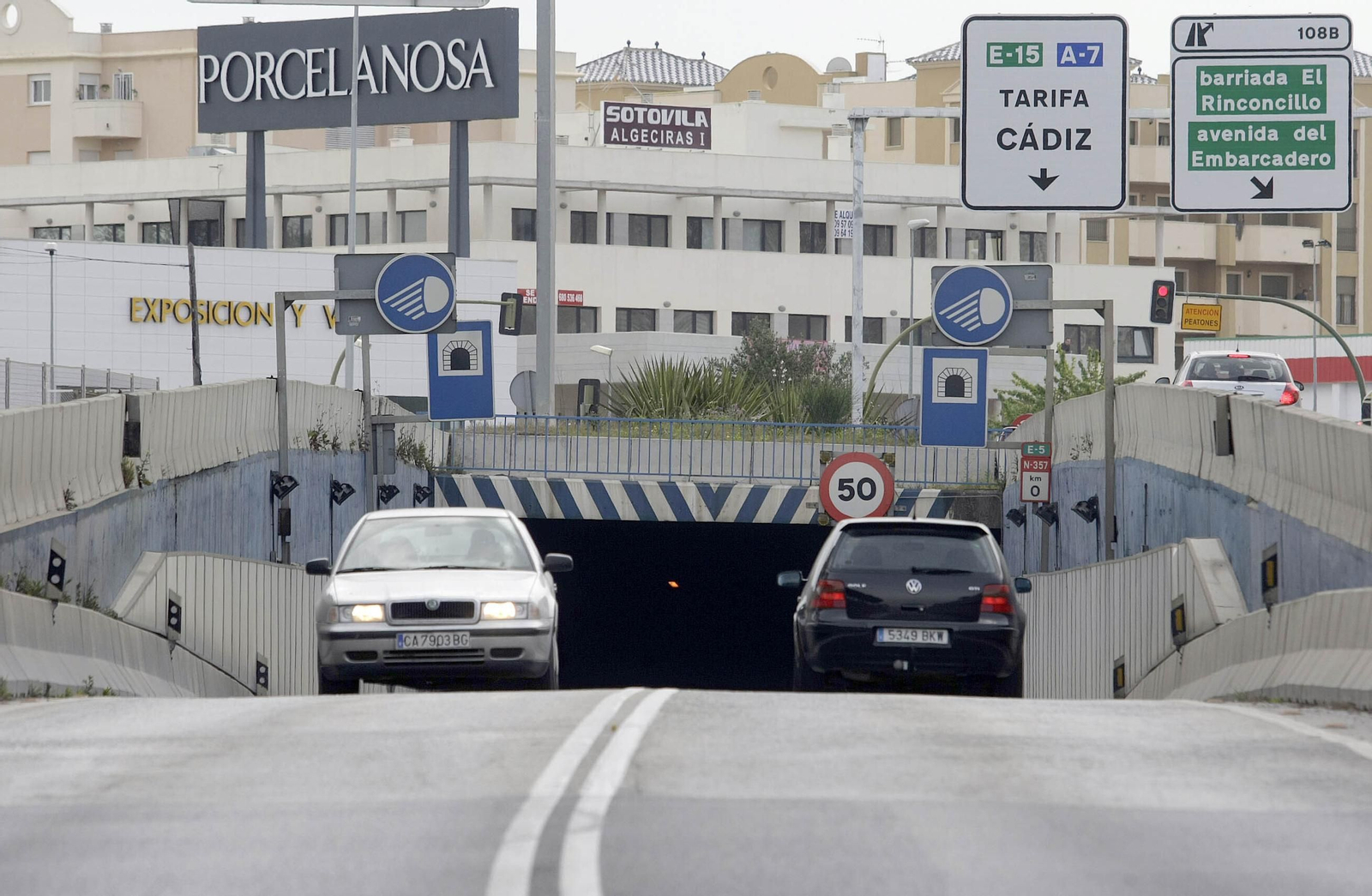 Túnel del acceso norte de Algeciras.